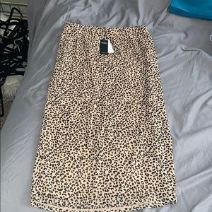 NWT long cheetah skirt